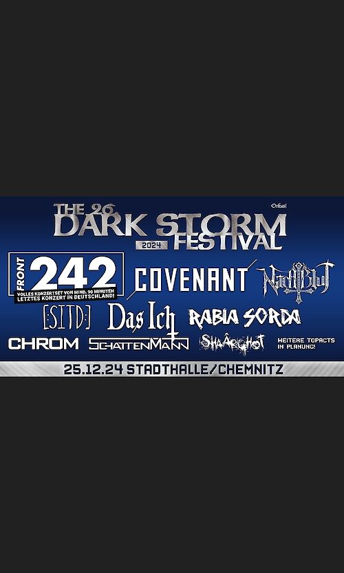 26. DARK STORM FESTIVAL (DE) Flyer