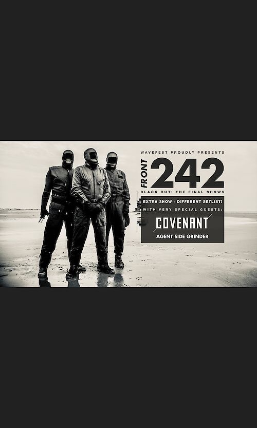 FRONT 242 + COVENANT + Agent Side Grinder - EKSTRA (DK) Flyer